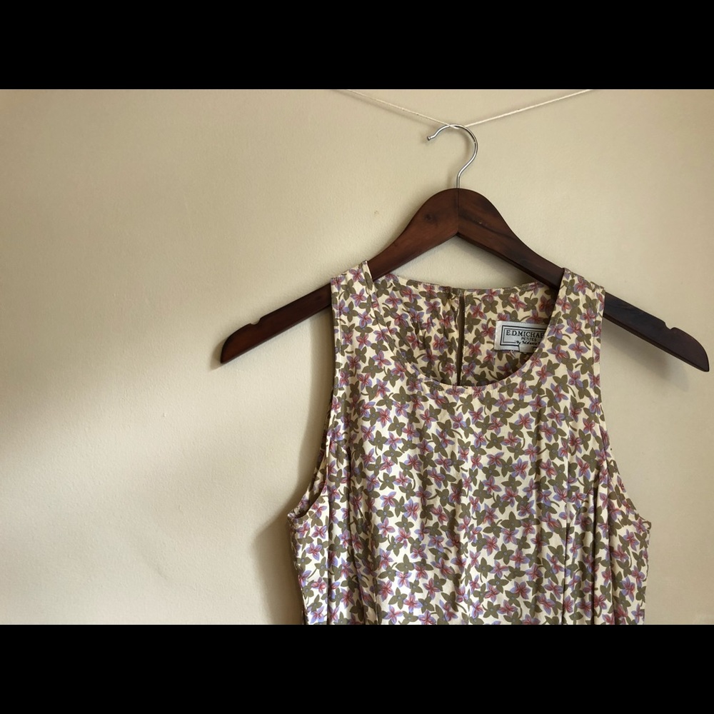 Vintage Maxi Midi Floral E.D. Michaels Dress